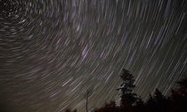 North Star and the beautiful star trails - White Mountains New Hampshire