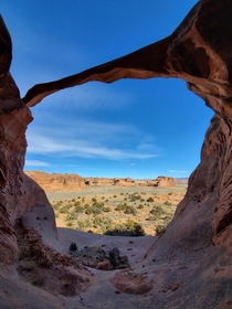  One of the more backcountry arches in Arches National Park Utah x