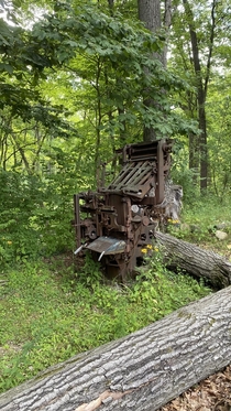  Printing Press in the woods