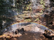  Rainbow at a waterfall in Jharkhand India