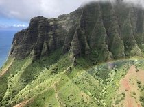  Rainbow at Na Pali Coast in Hawaii 