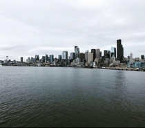  Seattle skyline from a boat