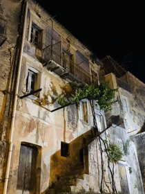  Some abandoned houses in the heart of the night from southern Italy