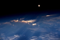  Space Station View of the Full Moon