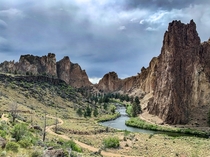  Stormy spring skies over Smith Rock State Park Oregon USA x