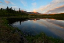  Summer Evening on Hidden Lake Yukon California