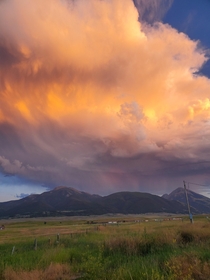  Summer sunsets in Paradise Watching a storm roll in from the back porch Paradise Valley Pray Montana