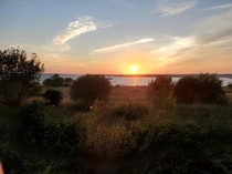 Sunset over Narragansett Bay Rhode Island 