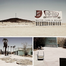  The abandoned Lake Dolores Waterpark in the Mojave Desert between Los Angeles and Las Vegas