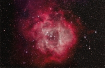  The magnificent Rosette Nebula This is on a Canon Ti with Ha and OIII filter Orion EDCF CGEM-DX