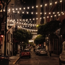  This back alley on a warm Saturday night North Beach San Francisco