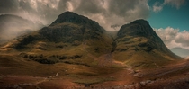  Two of the Three Sisters in Glencoe in the Scottish Highlands x