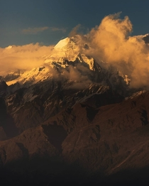  View of Panchachuli peak from Munsiyari Uttarakhand India