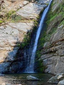  Waterfall in Velvedos canyon Greece