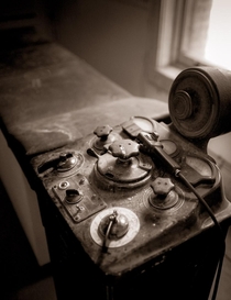 Xray machine in abandoned and haunted Preston Castle a boys prison Ione California