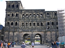  year old Roman city gate Trier Germany 