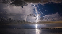 A beautiful bolt shot from Bird Key looking at N Sarasota Florida This shot is from  OC