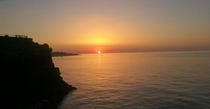 A beautiful sunrise Acicastello Sicily Italy 