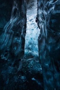 A bit abstract but heres a shot I took from inside an ice cave in Iceland for an article in Iceland Airs Stopover magazine Had to reduce the resolution for file size limit   x 