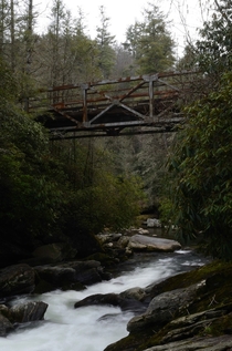 A bridge over the Chattanooga River western North Carolina 