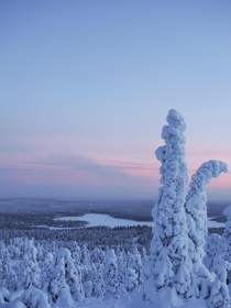 A brief moment without  cloud coverage at Juhannuskallio Kuusamo Finland on Dec th   mintues and it was over x  IG ronjarajala