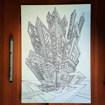 A building sketch from a dream