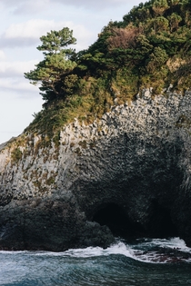 A cave at the eastern tip of Ainoshima Island Fukuoka Japan 