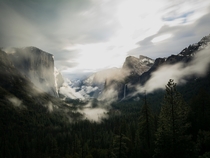 A Classic Tunnel View in Yosemite National Park 