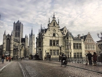 A cloudy day in Ghent Belgium