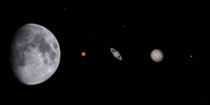 A collection of solar system objects Ive photographed with my telescope over the last year 