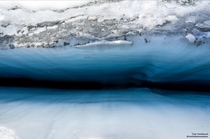 A crevasse on Ball Glacier New Zealand 