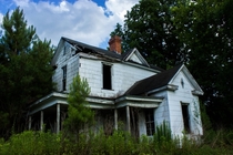 A decaying house outside Faison North Carolina 