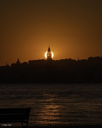 A deserted Istanbul sunset