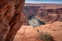 A different perspective at Horseshoe Bend Arizona 