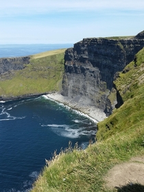 A different view of the Cliffs of Moher beyond OBriens Tower  OC
