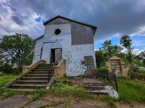 A differently shaped abandoned church