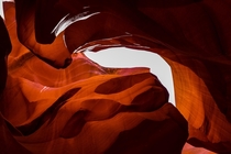 A Face Made of Rocks in Antelope Canyon 