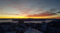 A few minutes before sunrise - Sntis Switzerland 