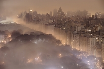 A foggy New York at night by JC Richardson 