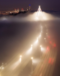 A foggy San Francisco morning