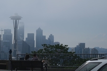 A foggy Seattle in the morning 