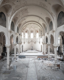 A forgotten and abandoned inner city cathedral 