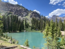 A Glacial lake we stumbled upon while off-roading in Ouray Co 