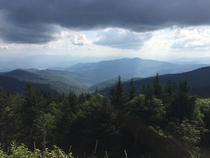 A gorgeous view from Andrews Bald in The Smokey Mountains TN 