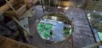 A great dissection of multiple stories in this abandoned cement factory at cementland One of a few pictures Im wanting to post here of this beautiful abandoned art exhibit