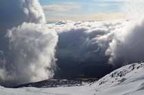 A hole in the clouds- From Mt Etna Sicily 