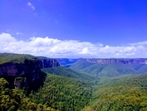 A -hour hike through the Grand Canyon to finish with this view Govetts Leap lookoutCliff Top Track Blue Mountains National Park in NSW Australia 
