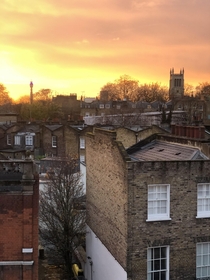 A London sunset from home 