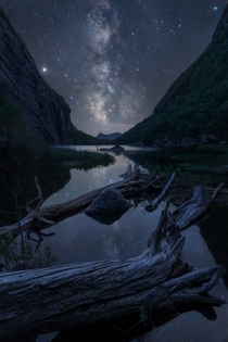 A magic Milky Way night in the Adirondack Mountains