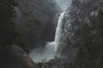 A Moody Lower Yosemite Falls 